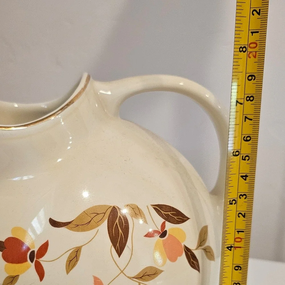 Hall's Superior Autumn Leaf Pitcher Jewel Tea Mary Dunbar Vintage Ceramic MCM